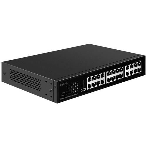 LogiLink NS1324 19 Zoll Netzwerk-Switch 24 Port 48 Gbit/s