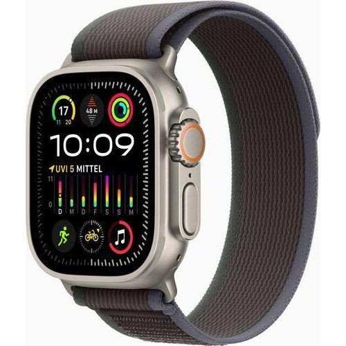 Apple Watch Ultra 2 (2023) | GPS + Cellular | silber | Trail Loop blau/schwarz M/L