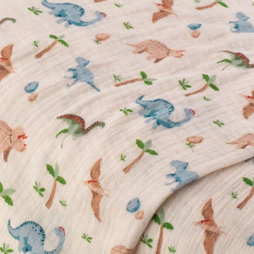 Musselin/Doppel-Gaze "Dinos", offwhite-color Image