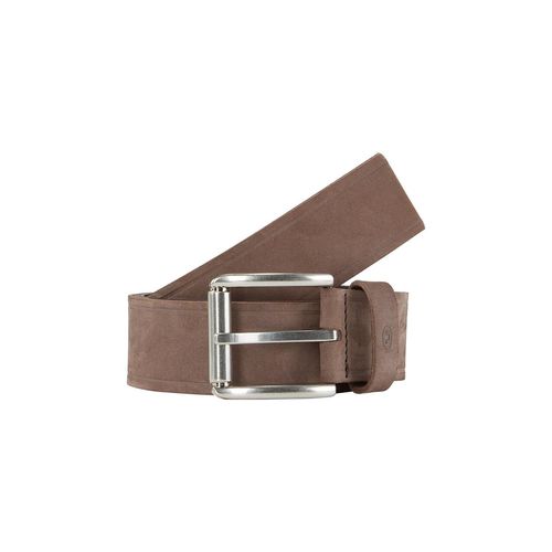 TOM TAILOR Herren TTJAY Ledergürtel mit eckiger Dornschließe, braun, Uni, Gr. 85 Image