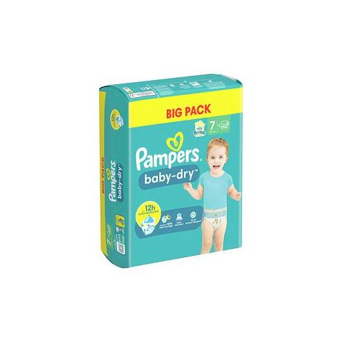 Pampers® Windeln baby-dry™ BIG PACK Größe Gr.7 (15+ kg) für Kids und Teens (4-12 Jahre), 42 St.