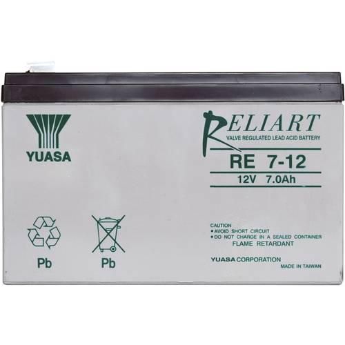 Yuasa RE7-12 RE7-12 Bleiakku 12 V 7 Ah Blei-Vlies (AGM) (B x H x T) 151 x 98 x 65 mm Flachstecker 6.35 mm Wartungsfrei