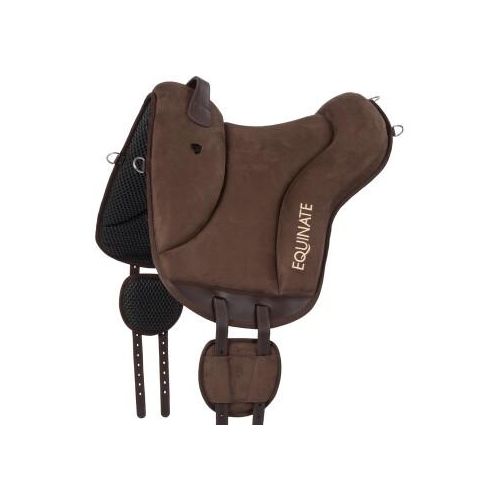 Equinate Reitpad Newfield aus synthetischem Wildleder braun S