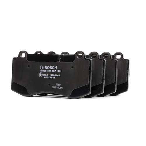 BOSCH Bremsbelagsatz MERCEDES-BENZ 0 986 494 167 BP1078,0044208020,A0044206220 8343D1223,90R013336460,0044206220,0054207820,A0044208020,A0054207820