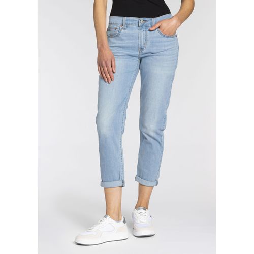 Boyfriend-Jeans LEVI'S "MID RISE BOYFRIEND" Gr. 29, Länge 27, blau (cool friends from co) Damen Jeans