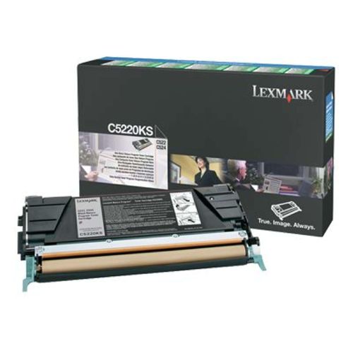 Original Lexmark Optra C 524 DTN (C5220KS) Toner Schwarz