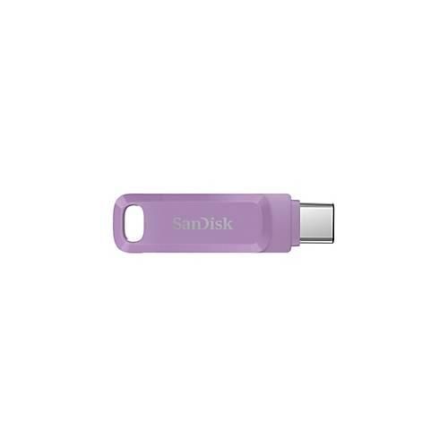 SanDisk Ultra Dual Drive Go - USB-Flash-Laufwerk - 256 GB - USB 3.2 Gen 1 / USB-C - Lavendel