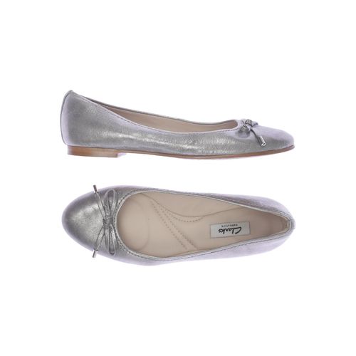 Clarks Damen Ballerinas, grau, Gr. 39.5