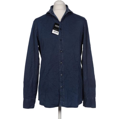 Hackett London Herren Hemd, marineblau, Gr. 52