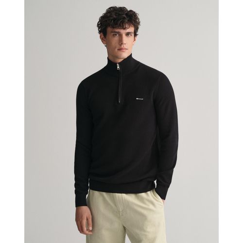 Gant Troyer »COTTON PIQUE HALF ZIP«, mit Piqué-Struktur