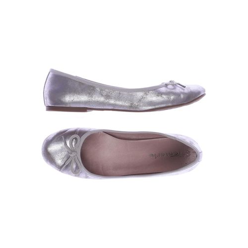 Tamaris Damen Ballerinas, silber, Gr. 40