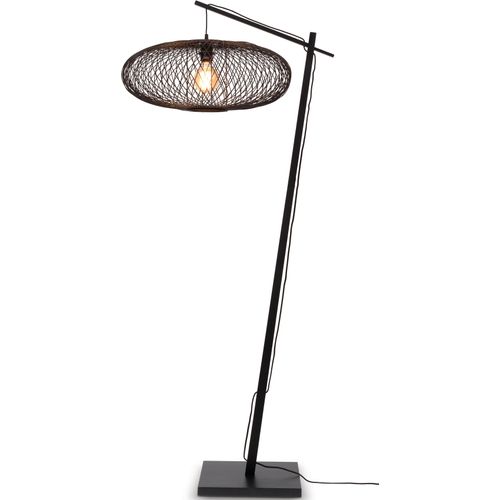 Stehlampe GOOD & MOJO "Cango" Lampen Gr. Ø 60cm H: 176cm, schwarz Bogenlampe Stehlampe