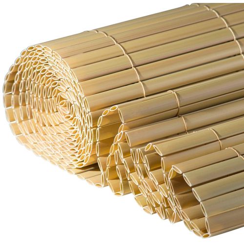 WINDHAGER Sichtschutzzaunmatten Zaunelemente aus UV- und witterungsbeständigem PVC, L: 3 m Gr. H/L: 150cm x 3 m, beige (natur)