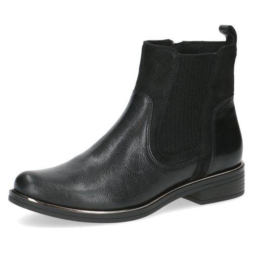 Chelseaboots CAPRICE Gr. 39, schwarz Damen Schuhe Blockabsatz, Boots, Stiefelette mit praktischem Reißverschluss