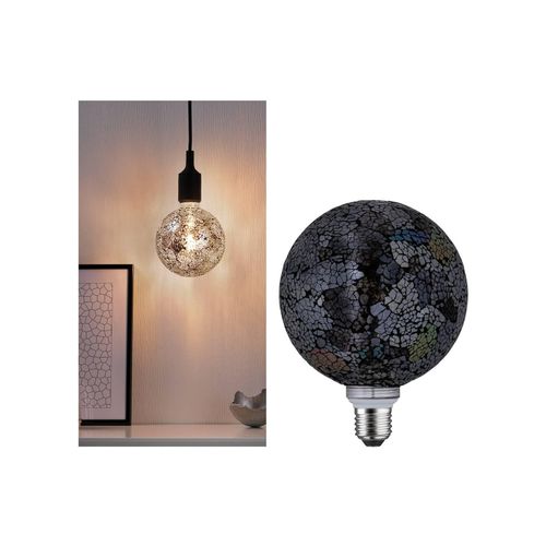 Paulmann E27 LED-Globe 5W Miracle Mosaic schwarz