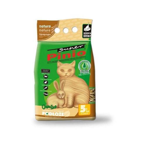 Certech Katzenstreu Super Pinio Natural 5 l - Katzenstreu aus Holz