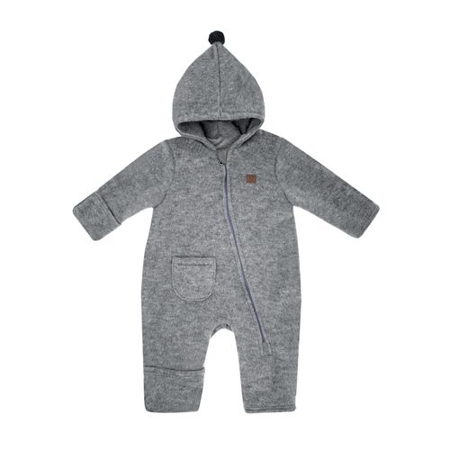 MAXIMO Fleeceoverall, mit Zipfelkapuze mit Pompon und Reissverschluss