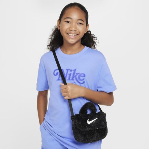 Nike crossbodytas van imitatiebont voor kids (1 liter) - Zwart