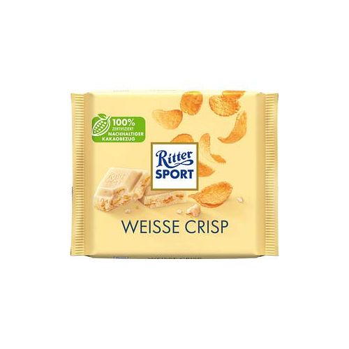 Ritter SPORT WEISS + CRISP Schokolade 100,0 g