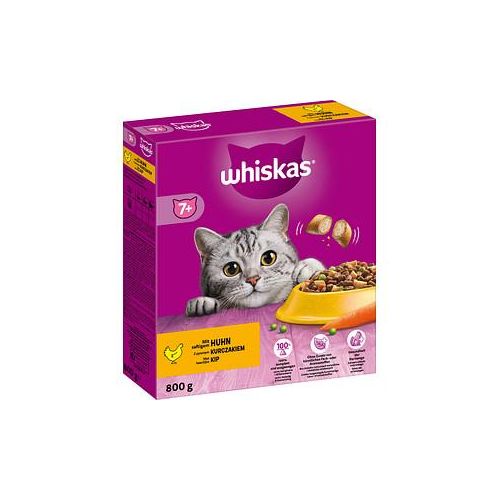 whiskas® Katzen-Trockenfutter 7+ mit Huhn 800,0 g