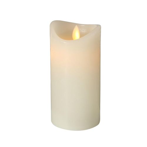 Boltze LED Kerze Bino mit Timer und Swing Flame, Höhe 15 cm