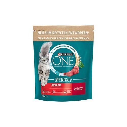 PURINA ONE® Katzen-Trockenfutter Sterilcat Rind und Weizen 750,0 g