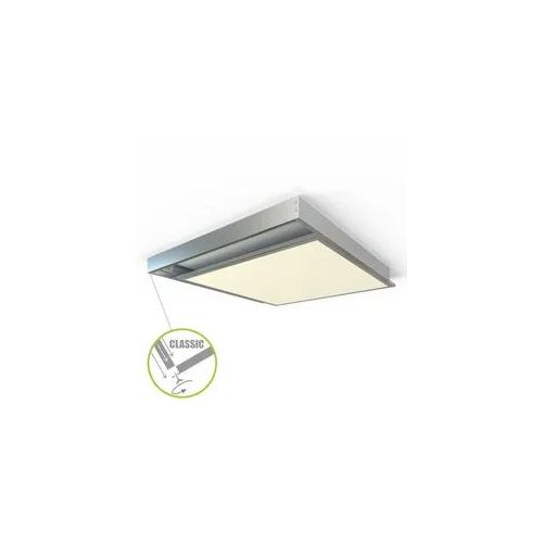 LED Panel Aufbaurahmen Classic 62x62cm silber Aufputz Montagerahmen