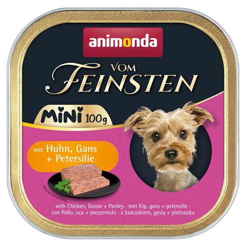 animonda vom Feinsten Mini Huhn, Gans + Petersilie 32x100g