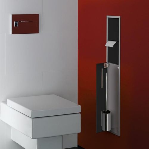 Emco Asis WC-Modul, mit Bürstengarnitur, mit Papier- und Reservepapierhalter, 975027550,