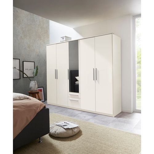 Kleiderschrank PRIESS, weiß, B:231cm H:195cm T:54cm, Holzwerkstoff, Schränke, in 3 Breiten