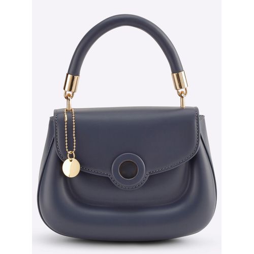 Handtasche HEINE Gr. B/H/T: 26cm x 19cm x 10cm, blau (rauchblau) Damen Taschen