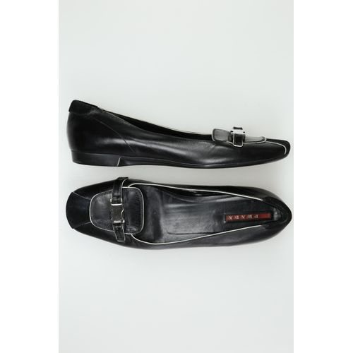 Prada Damen Ballerinas, schwarz, Gr. 36.5