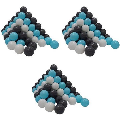 Knorrtoys® Bällebad-Bälle »300 Stück, creme/grey/lightblue«, (300 St.)