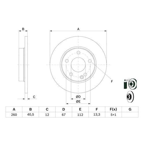 BOSCH Bremsscheibe MERCEDES-BENZ 0 986 478 874 E190R02C01000471,1684210112,A1684210112 Bremsscheiben,Scheibenbremsen