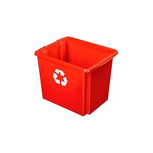 Recycle-Box Sunware Nesta, 45 l, L 455 x B 360 x H 360 mm, rot