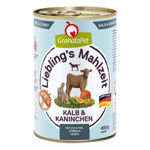 GranataPet Liebling's Mahlzeit Kalb und Kaninchen 6x400g