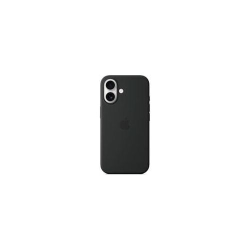 Silikon Case mit MagSafe, Handyhülle schwarz, iPhone 16