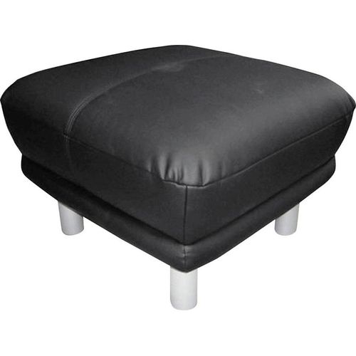 Hocker TRENDMANUFAKTUR, schwarz, B:66cm H:44cm T:66cm, NaturLEDER (echtes Rindsleder), Luxus-Microfaser ALCAZAR (100% Polyester), NaturLEDER: Bitte beachten Sie, dass Lederbezüge mehr Nähte aufweisen als Stoffbezüge., Kunstleder SOFTLUX, Microfaser PRIMABELLE (100% Polyester), Hocker, Polsterhocker