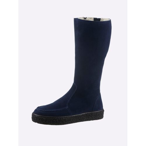 Stiefel HEINE Gr. 41, blau (marine) Damen Schuhe