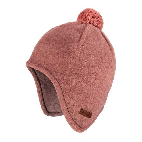 MAXIMO Fleecemütze, Inkamütze aus Wollfleece mit Pompon