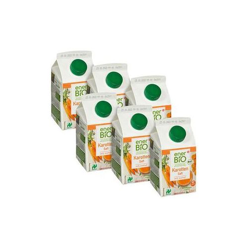 enerBiO Karottensaft Bio-Gemüsesaft 6 x 0,5 l