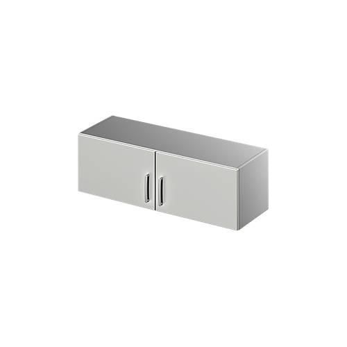 Schäfer Shop Genius Aufsatzschrank TETRIS SOLID, Stahlkorpus, 1 OH, B 1200 mm, lichtgrau/weißalu