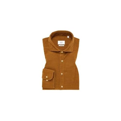 MODERN FIT Hemd in camel unifarben, camel, 42