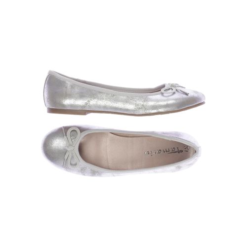 Tamaris Damen Ballerinas, silber, Gr. 37