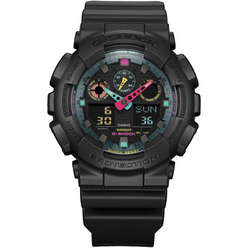 Chronograph CASIO G-SHOCK Armbanduhren schwarz Herren Quarzuhr, Armbanduhr, Herrenuhr, analog, digital