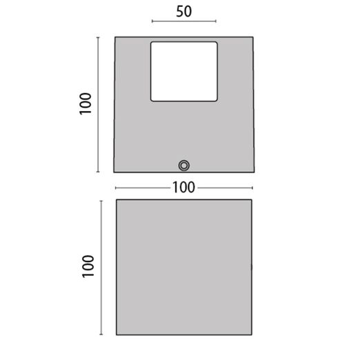 LED-Wandleuchte 303349 in Grau, 4WB 4.000K