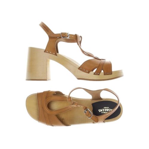 Swedish hasbeens Damen Sandale, beige, Gr. 40