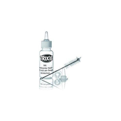 Trixie Nuckelflasche 57 ml m 3 Saugern und Bürsten 1 Stück