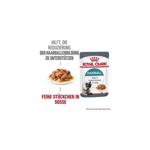 Royal Canin Hairball Care Nassfutter in Soße gegen Haarballenbildung 8