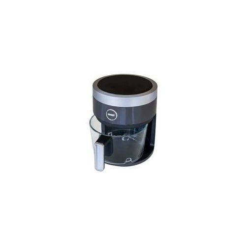 Heißluftfritteuse Glas schwarz/transparent, 1.200 Watt, Korb 3,5 Liter